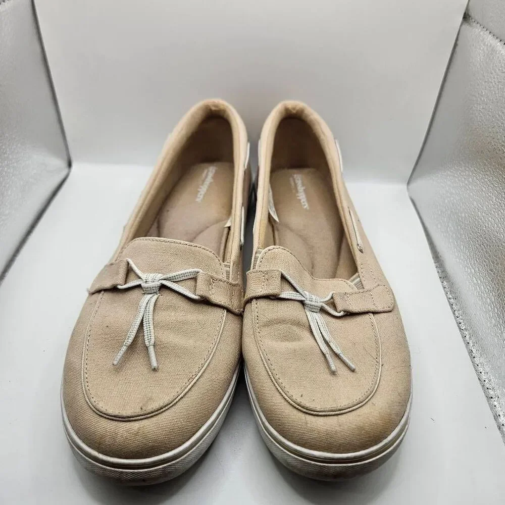 Grasshoppers Windsor Lace Stone Boat Shoes Womens Pink Comfort Size 9